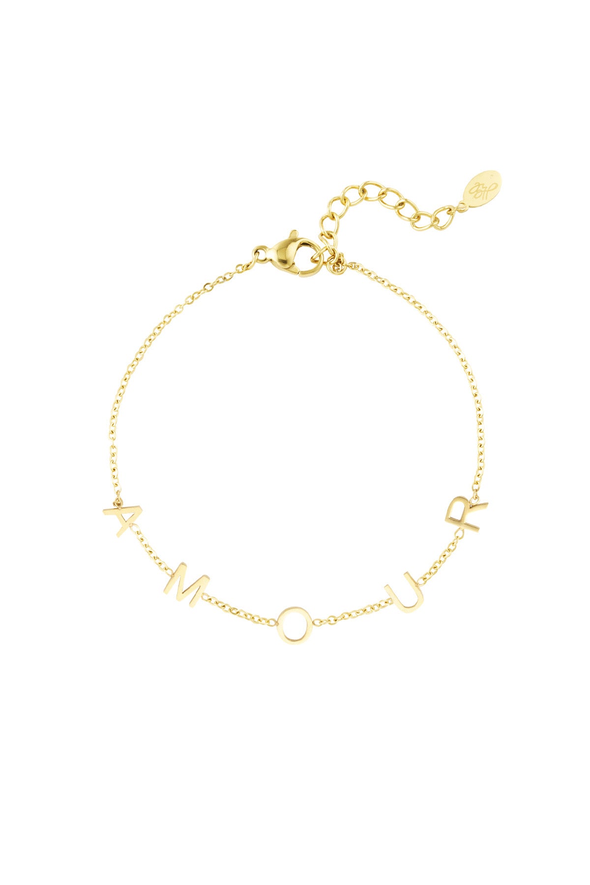 Amour armband goud