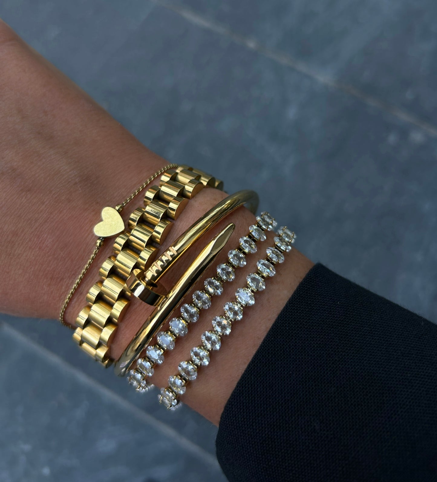 Luna armband goud