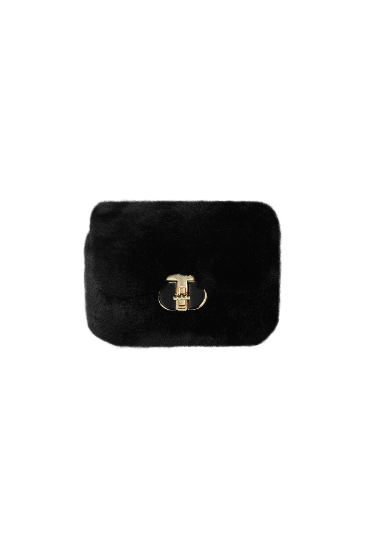 Nora fluffy tas zwart