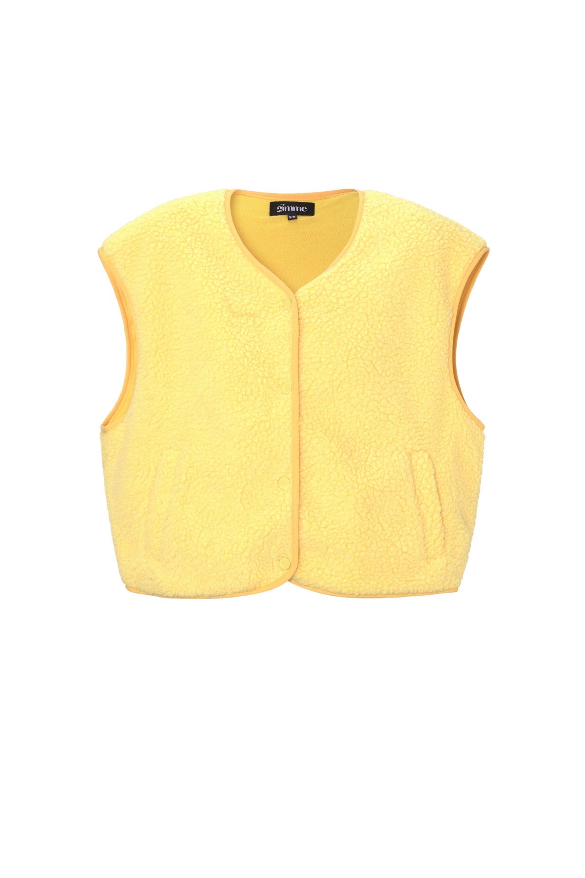 Teddy gilet Yellow