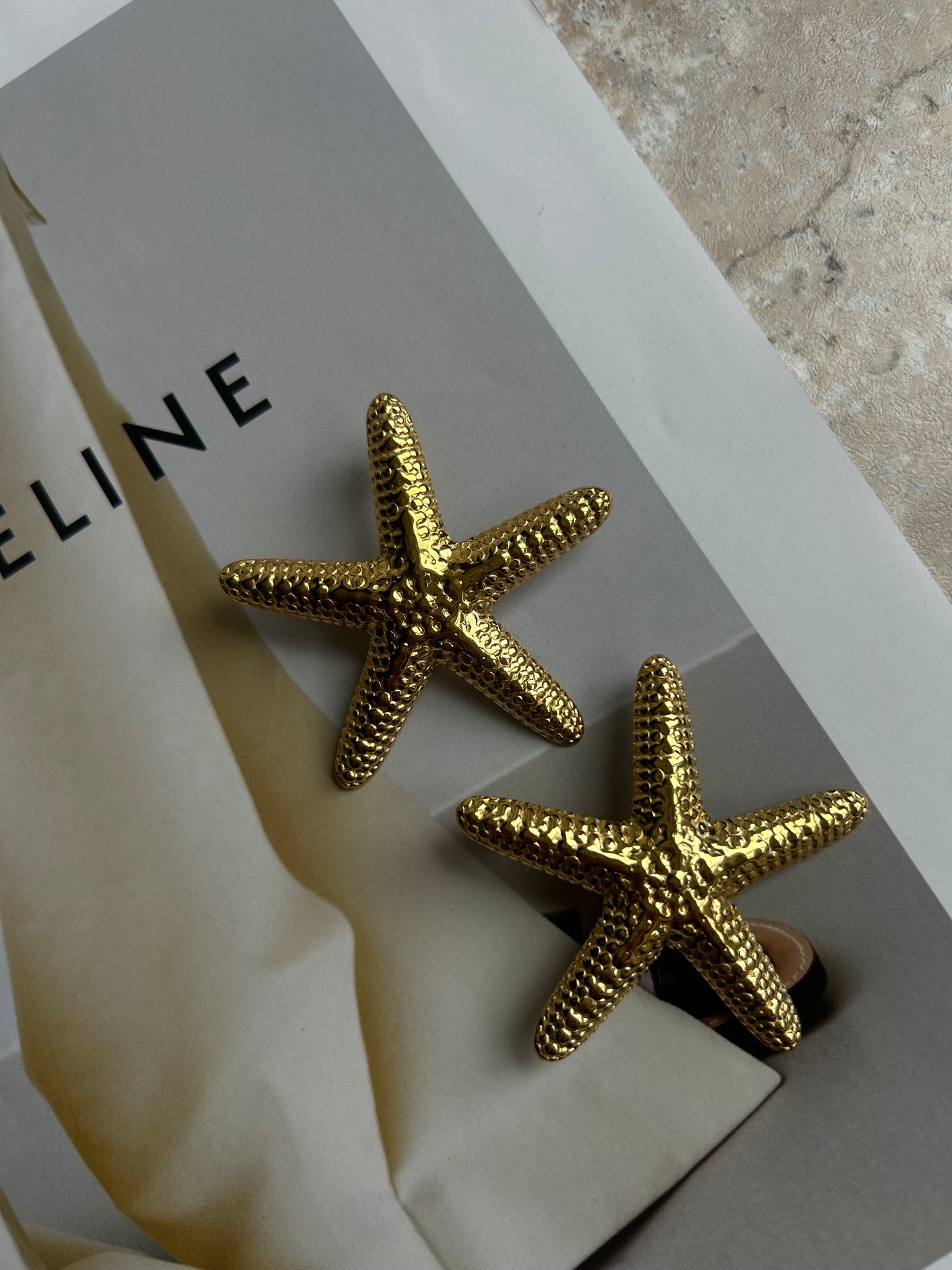 Beach star oorbellen