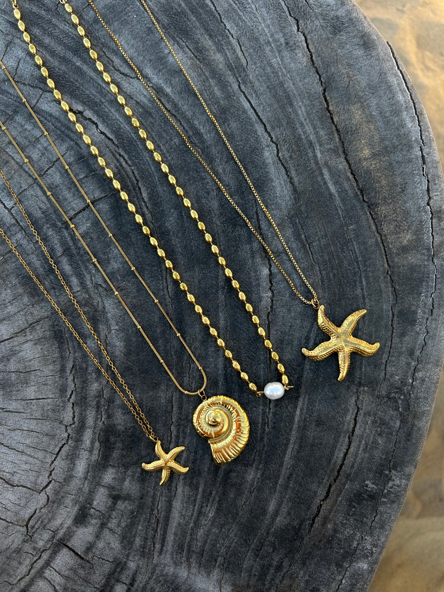 Riva parel ketting goud