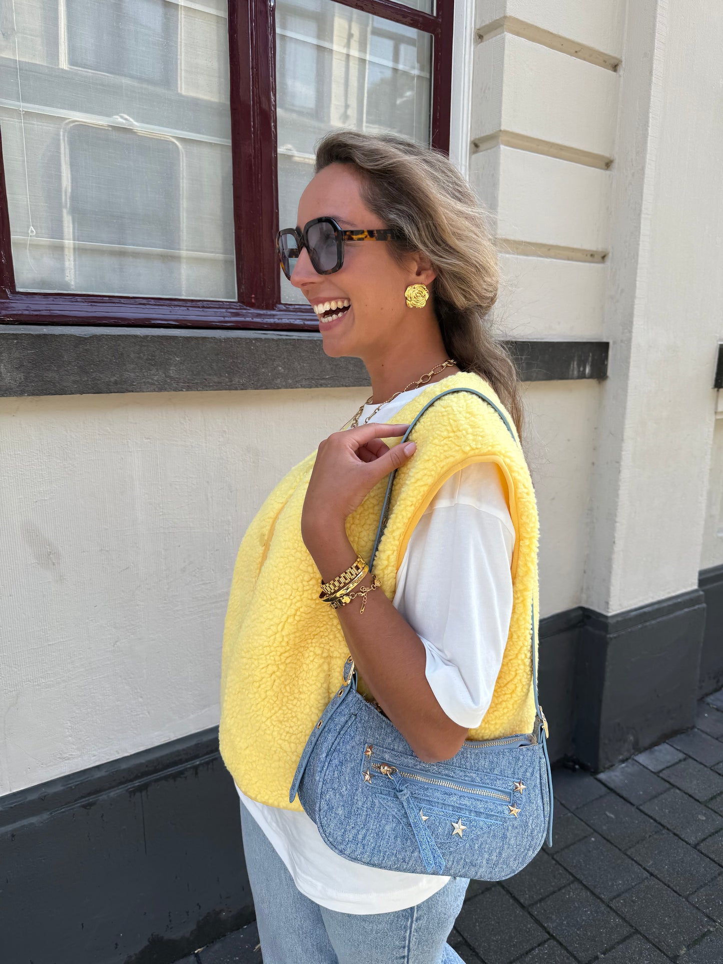 Denim look bag
