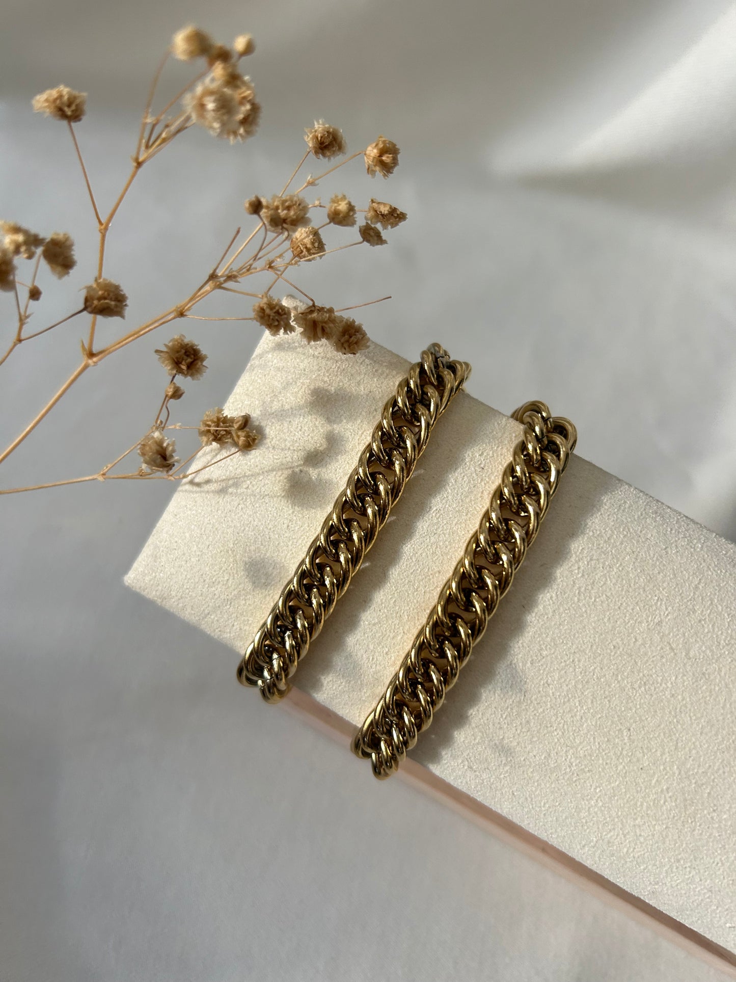 Schakel armband goud