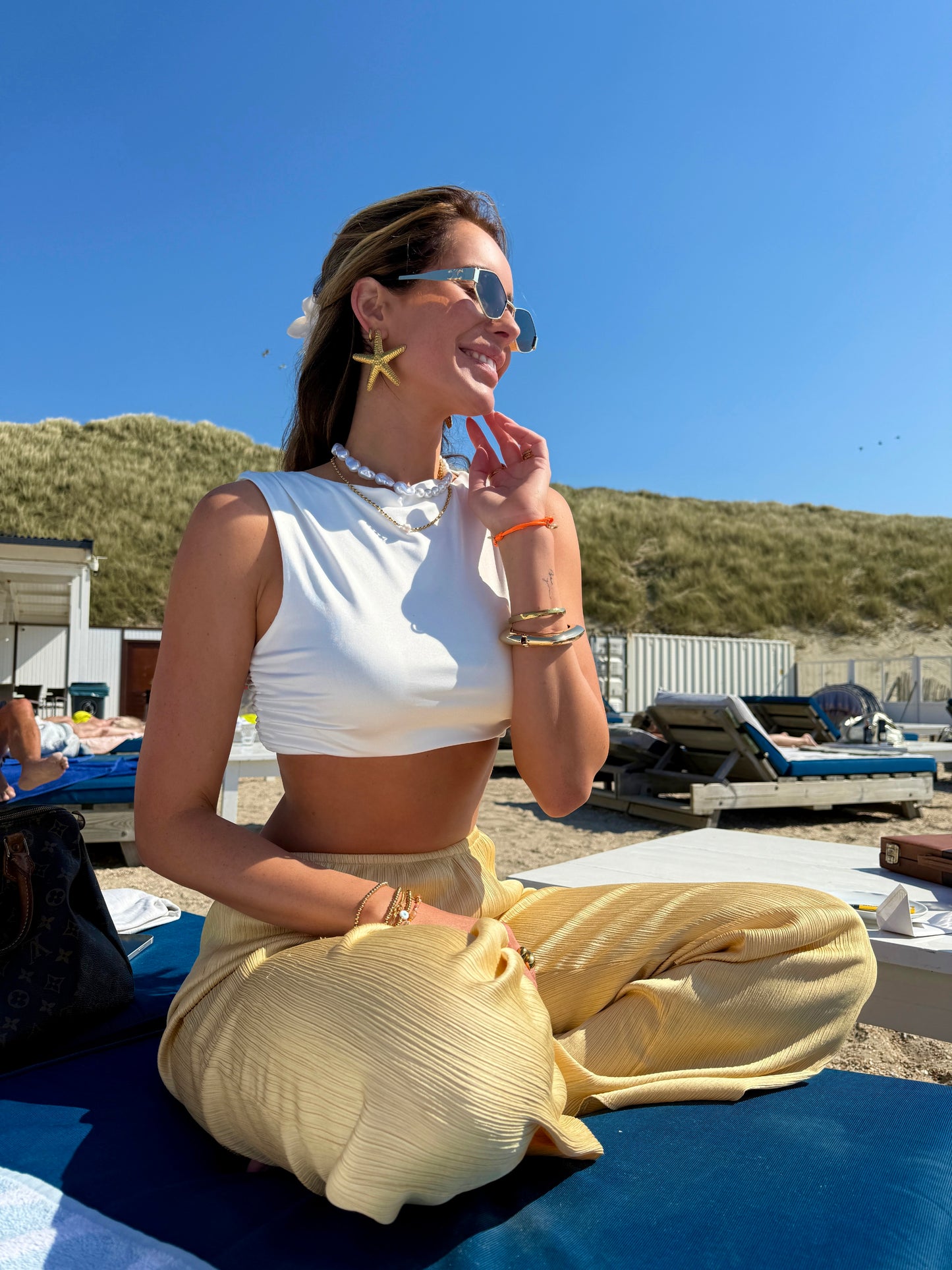Beach star oorbellen