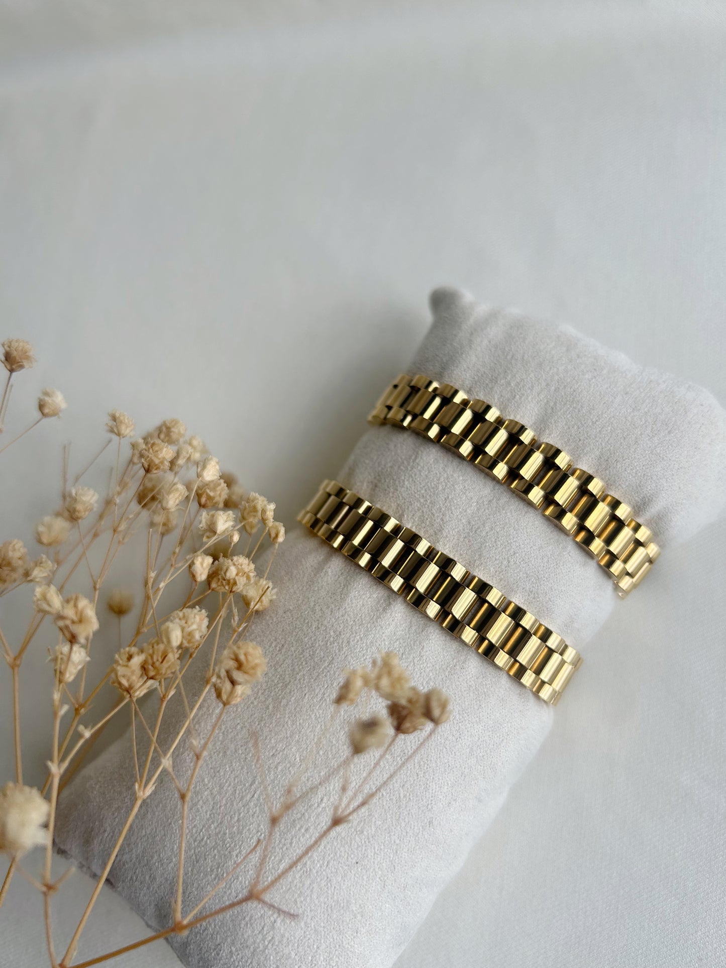 Schakel armband goud