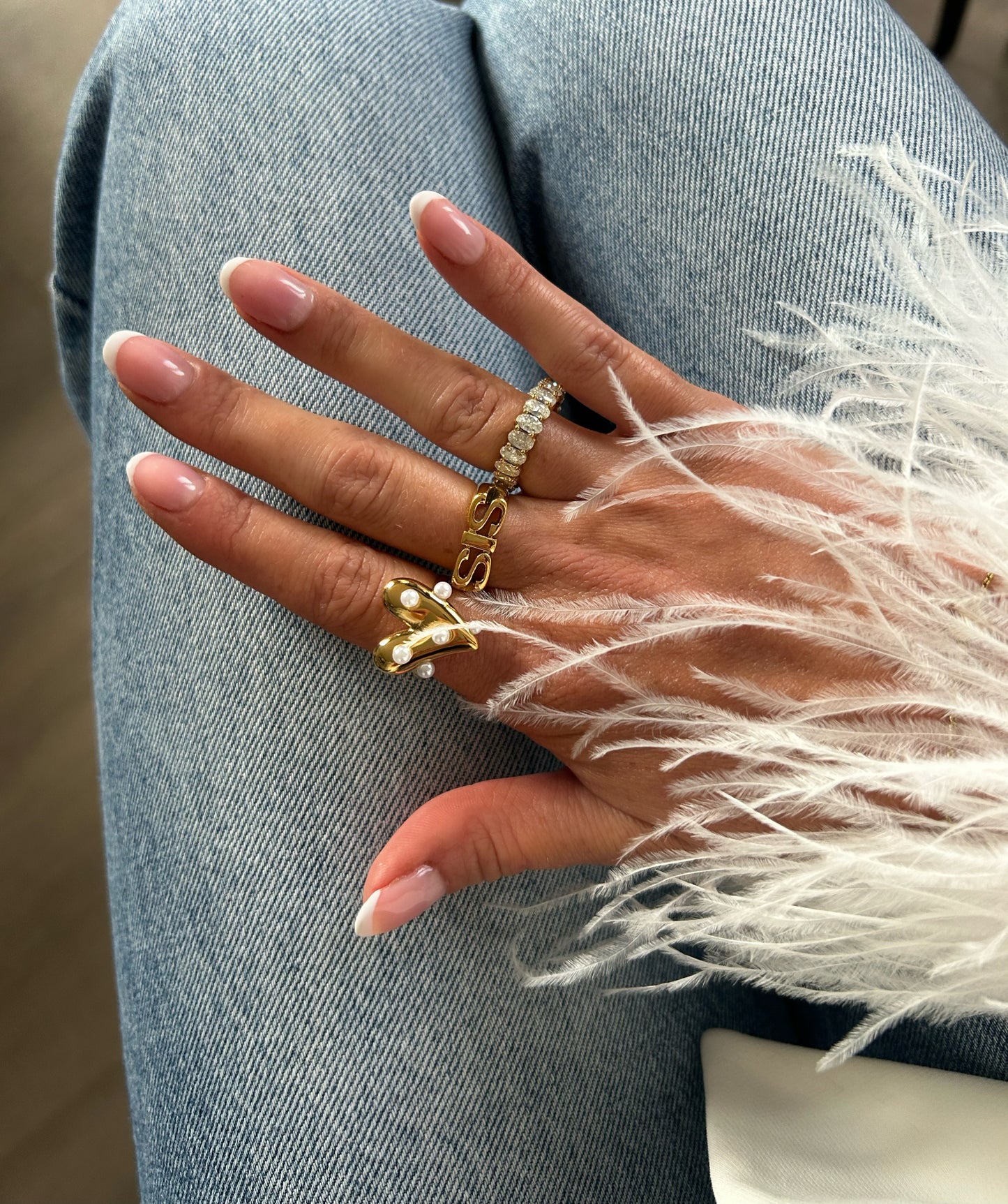 Diamond ring goud