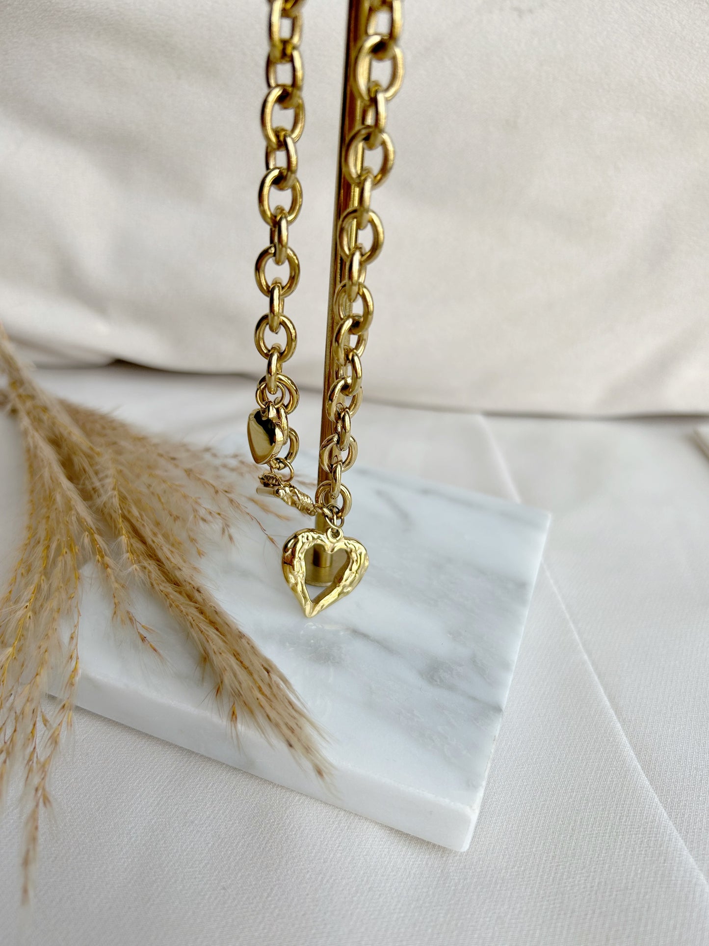 Schakel ketting goud