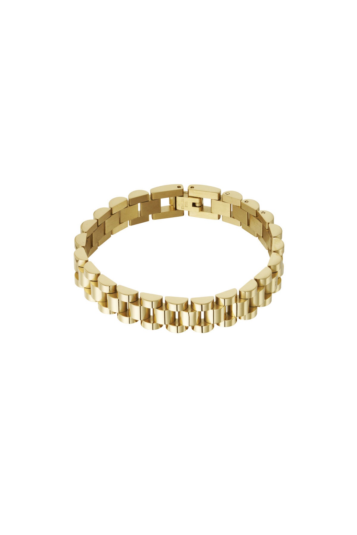 Schakel armband goud