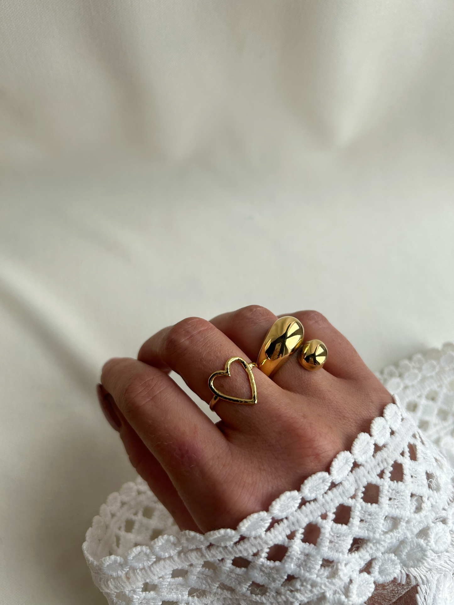 Statement ring goud