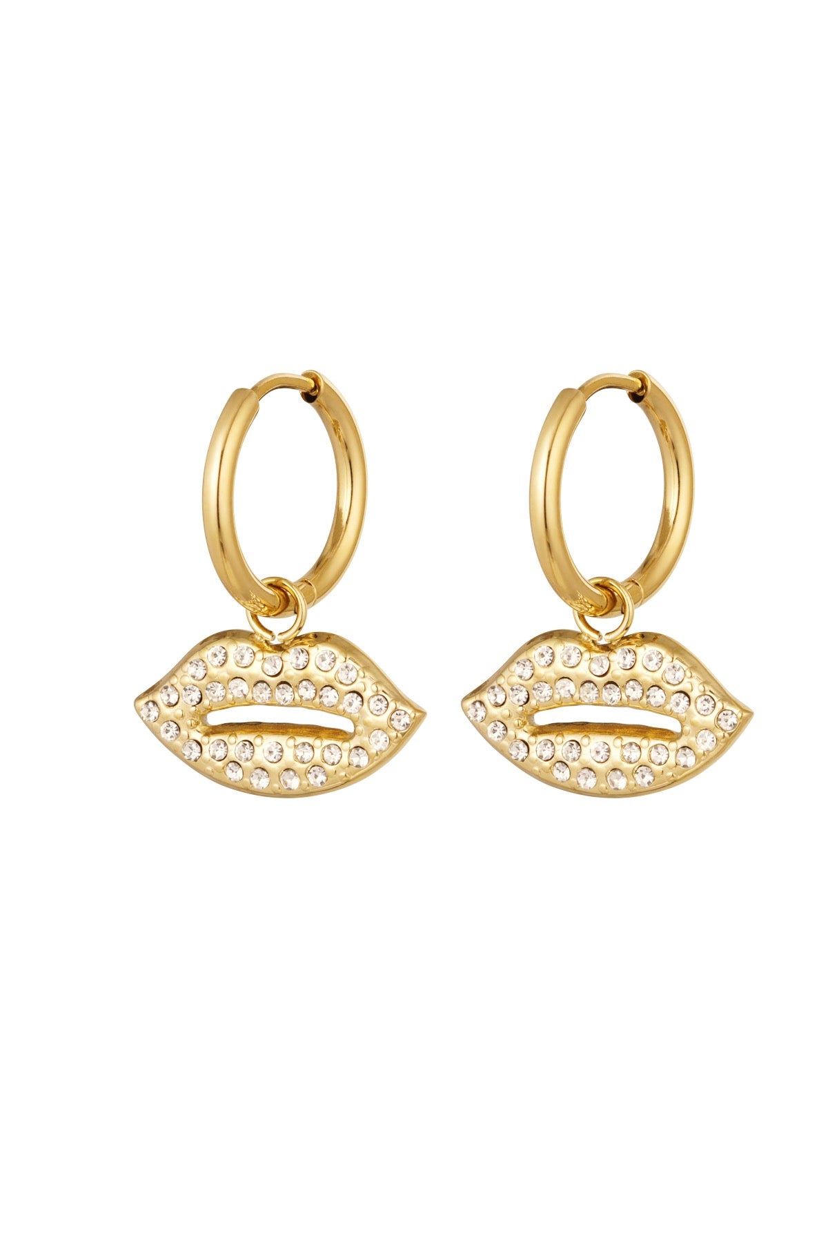 Kiss bedel oorbellen goud