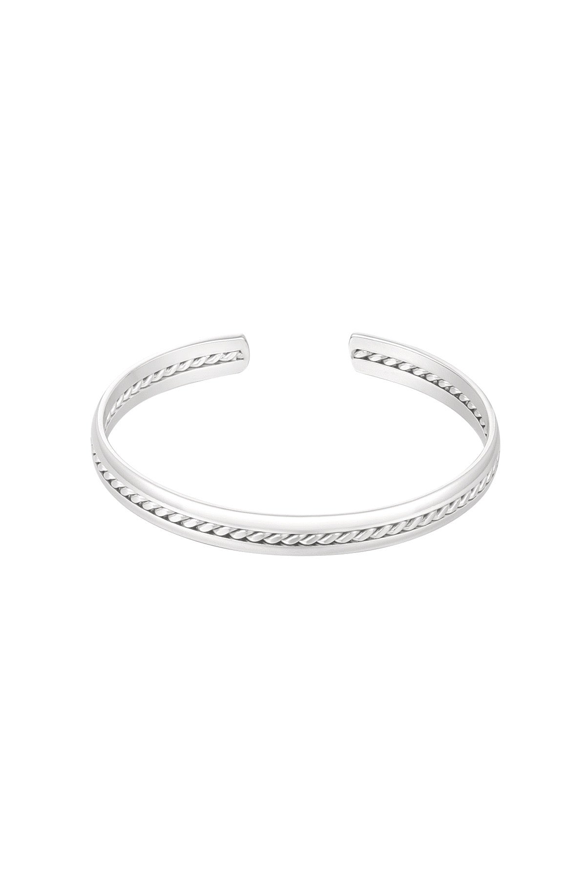 Slavenarmband met motief zilver