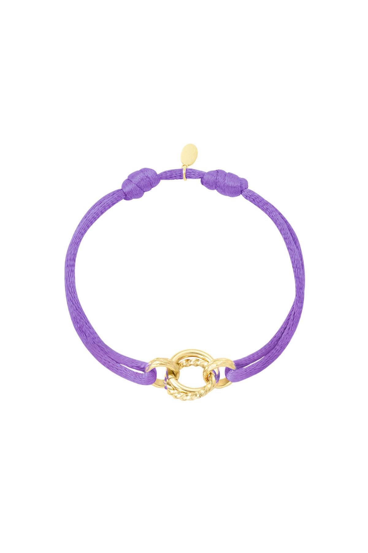 Charlies armband cirkel lila