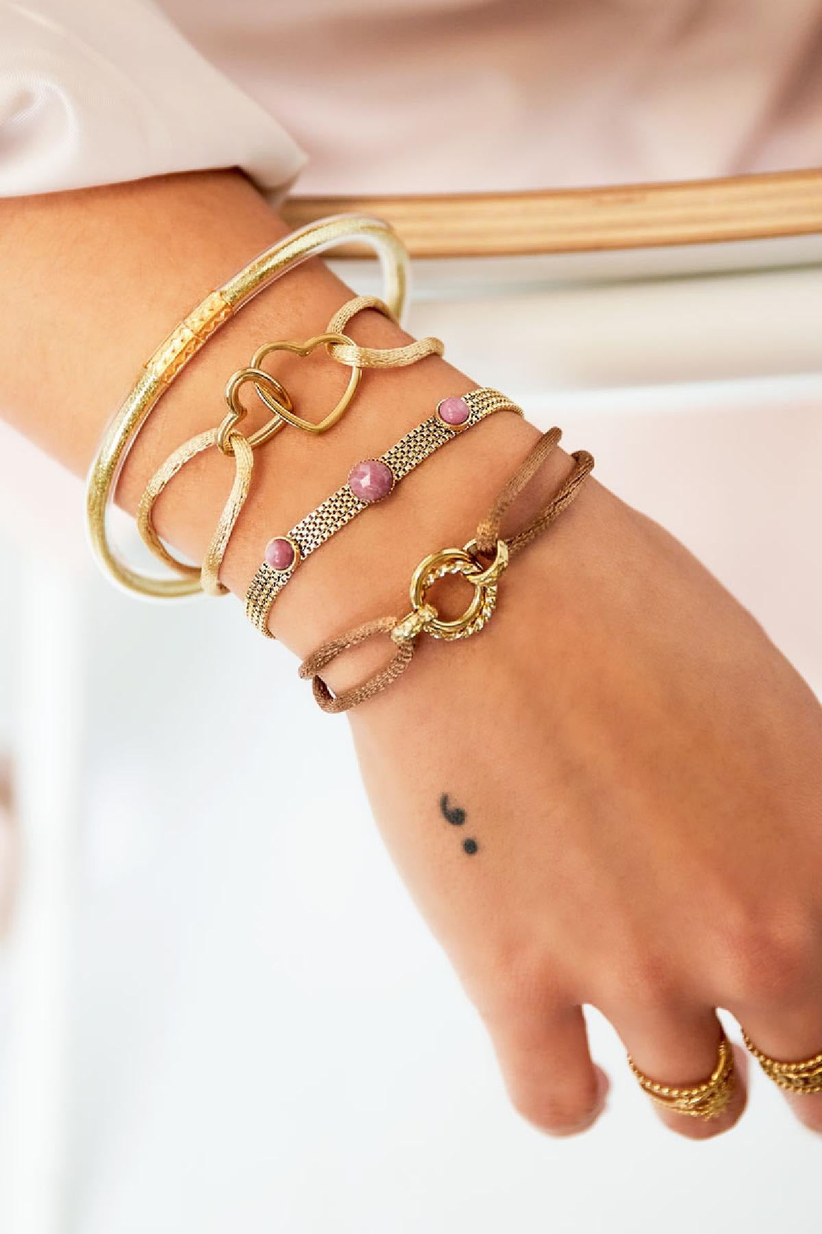 Charlies armband cirkel lila
