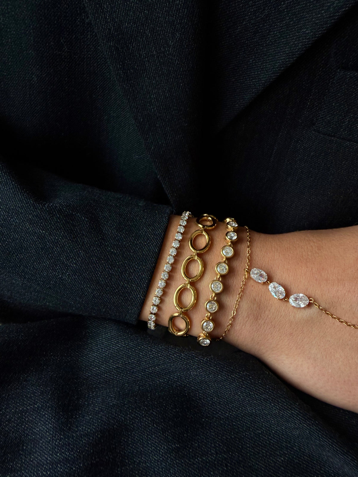 Hilly armband goud