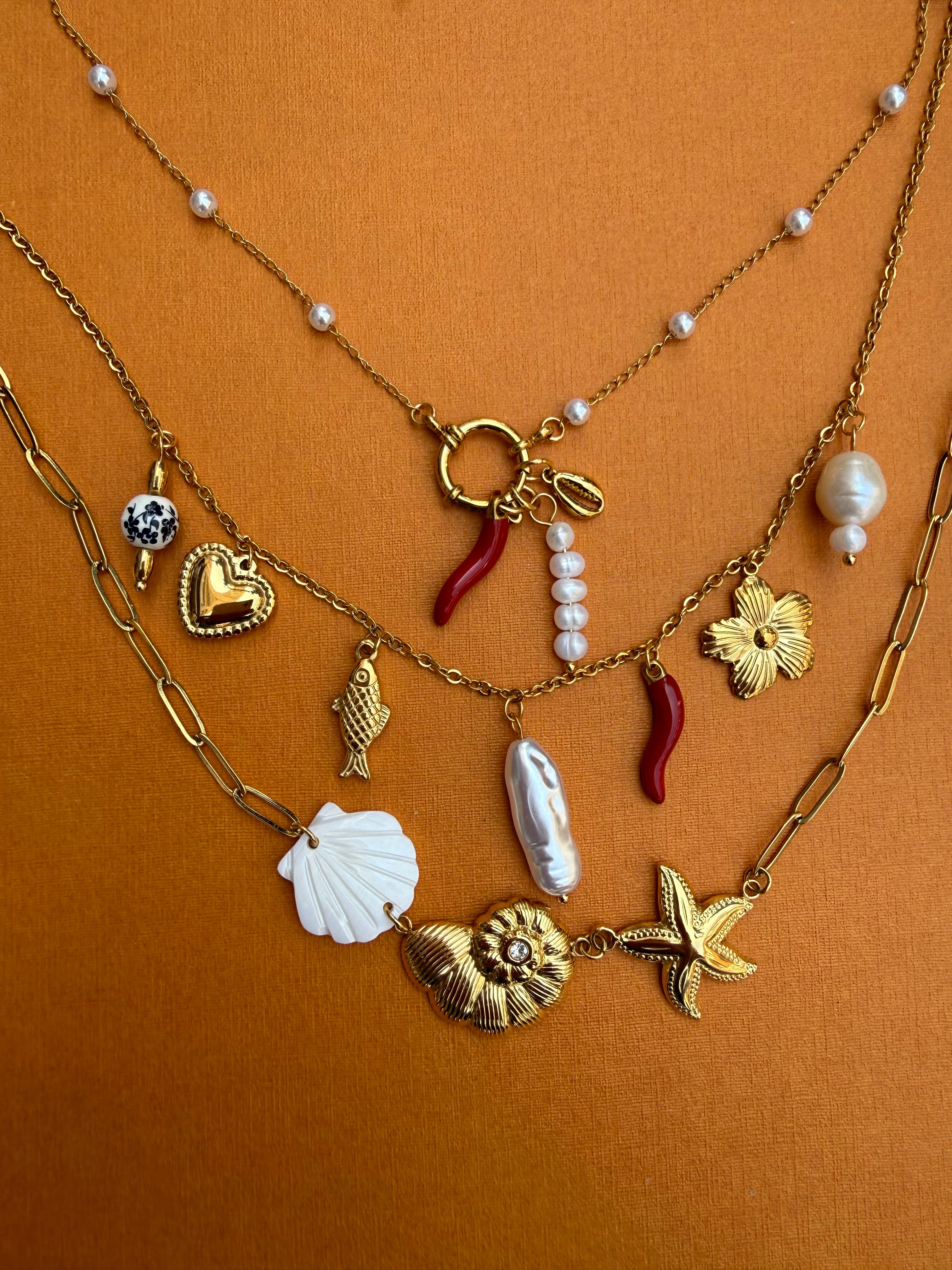 Teddy summer parel ketting met bedels