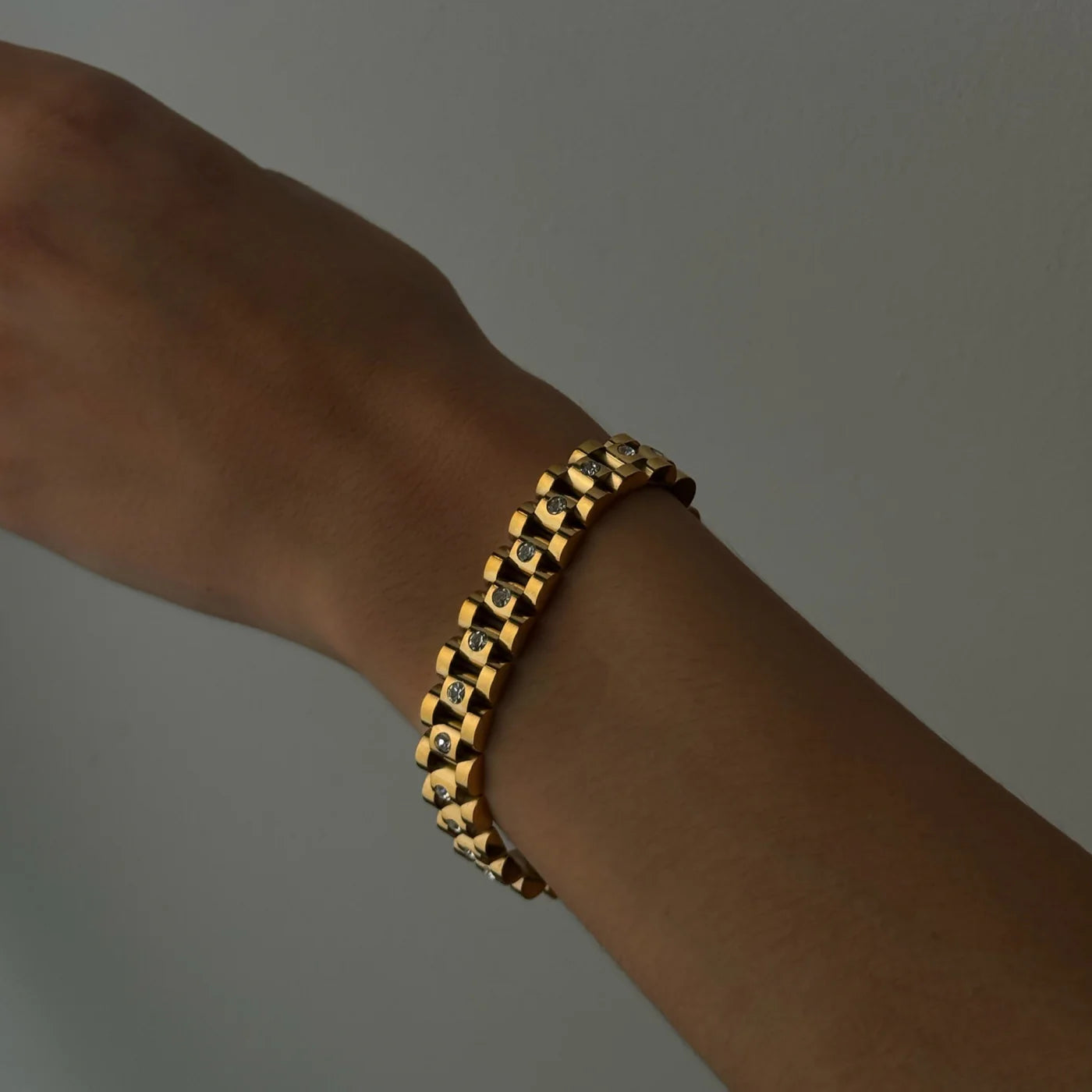 Diamond schakel armband