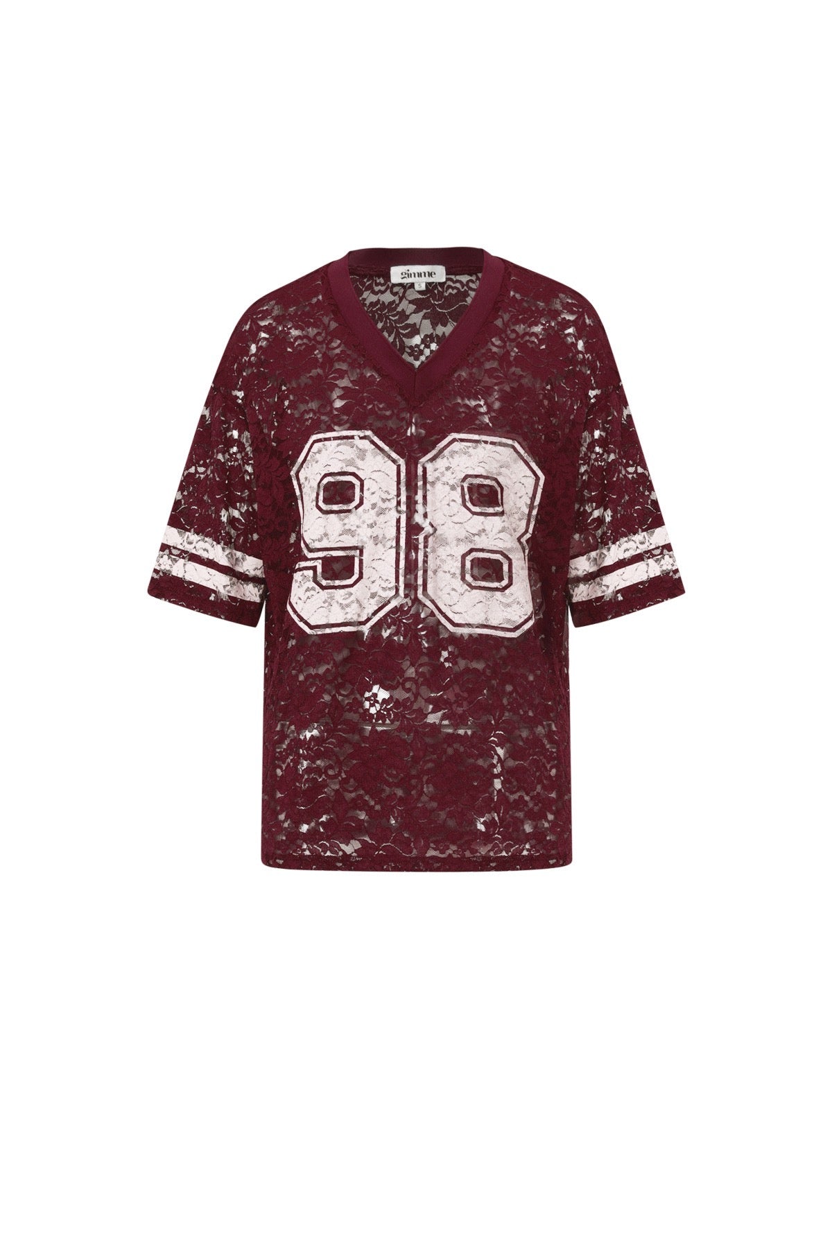Baseball t-shirt Bordeaux