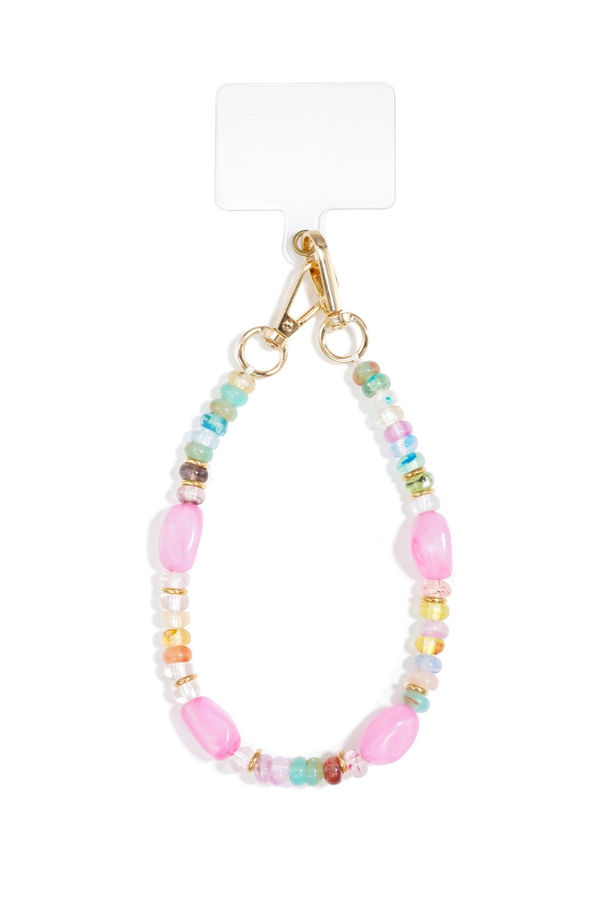 Telefoon ketting met kralen multicolor