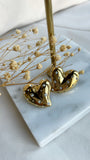 Charlies Diamond hart oorbellen goud