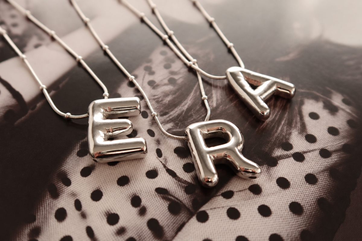 Charlies letter ketting zilver