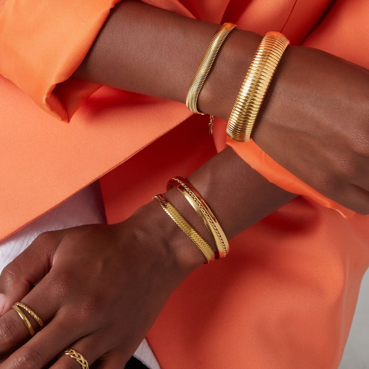 Classy armband goud