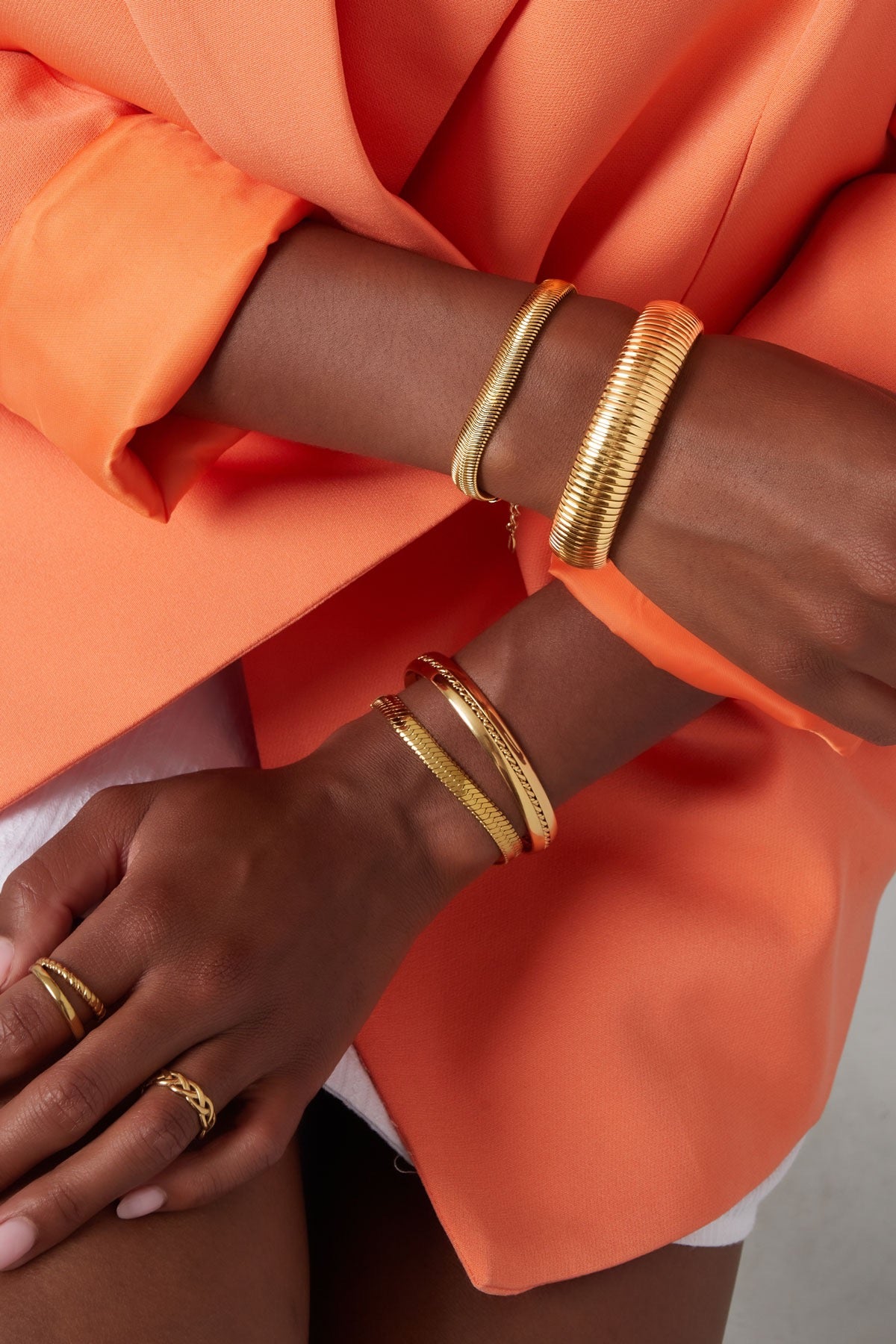 Classy armband goud