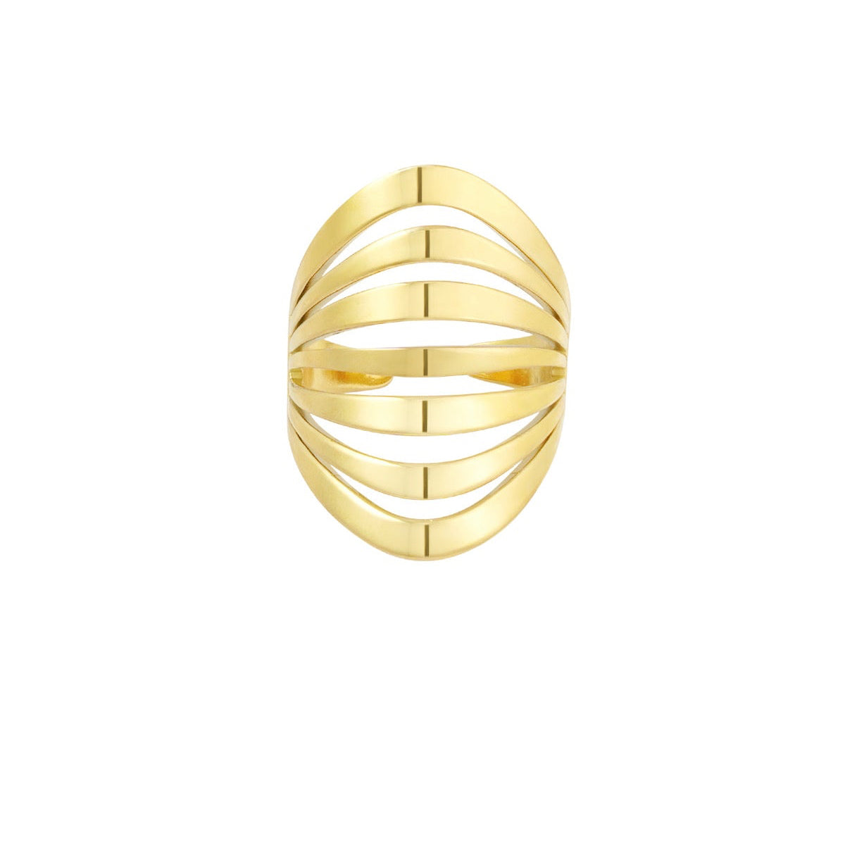 Stijlvolle ring goud