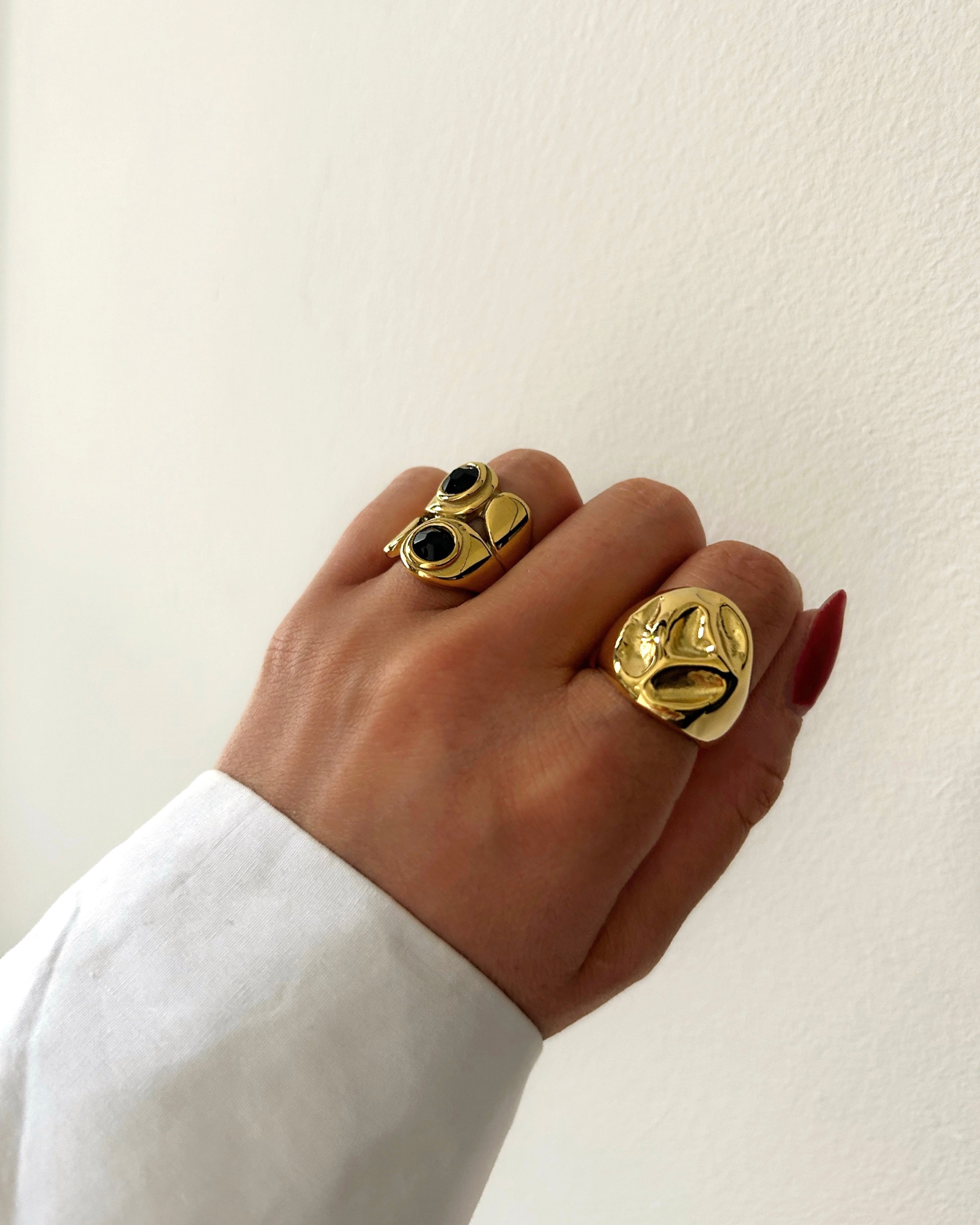 Big ring goud