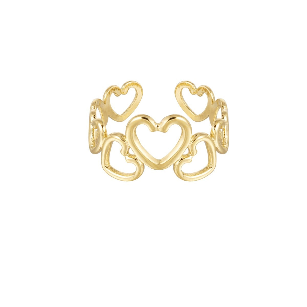 Hartjes ring goud