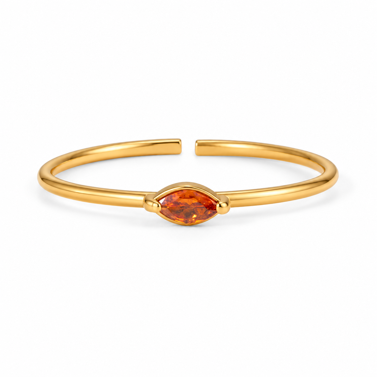 Minimalistische geboortesteen ring Januari