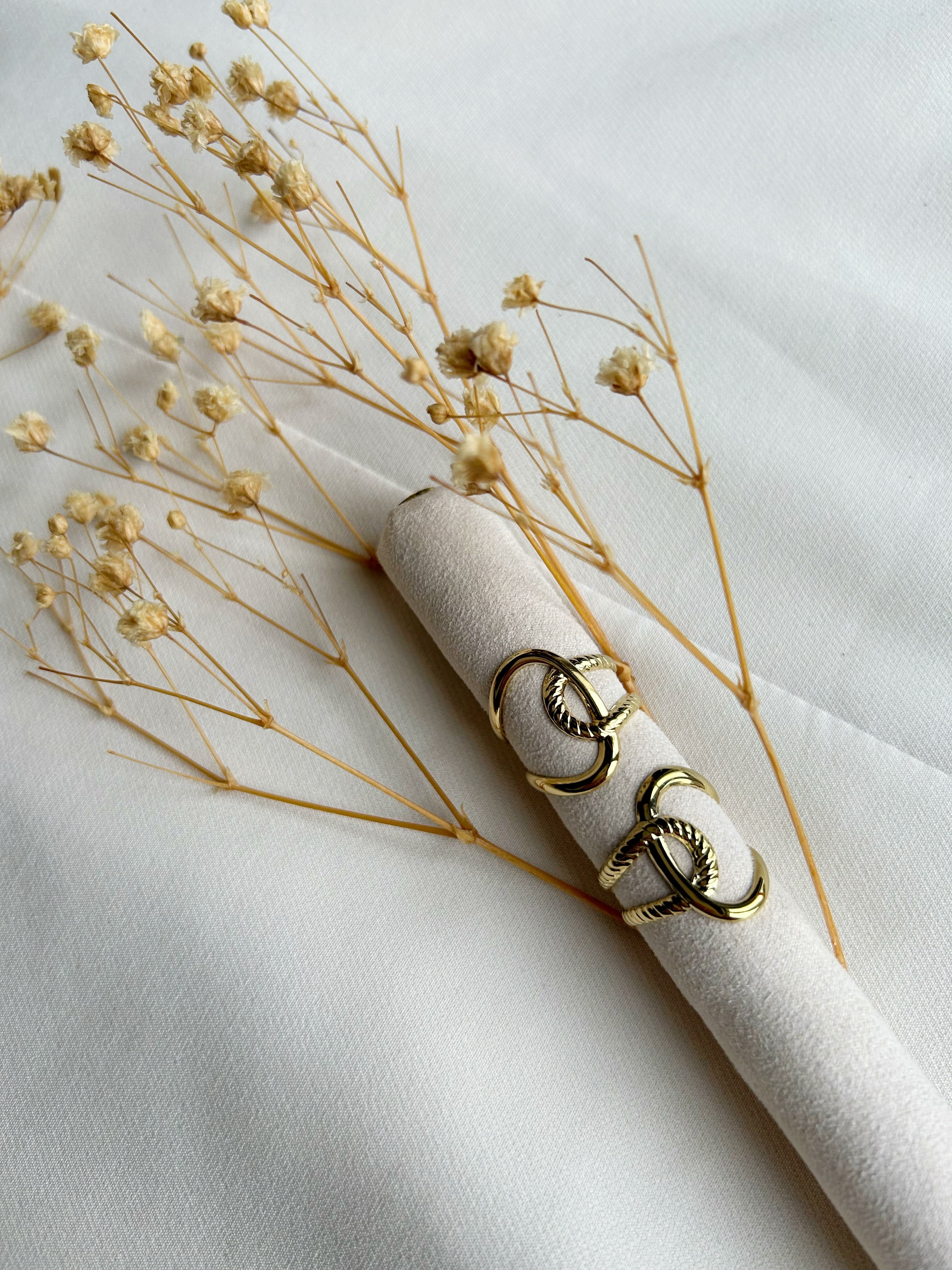 Ring met knoop detail goud