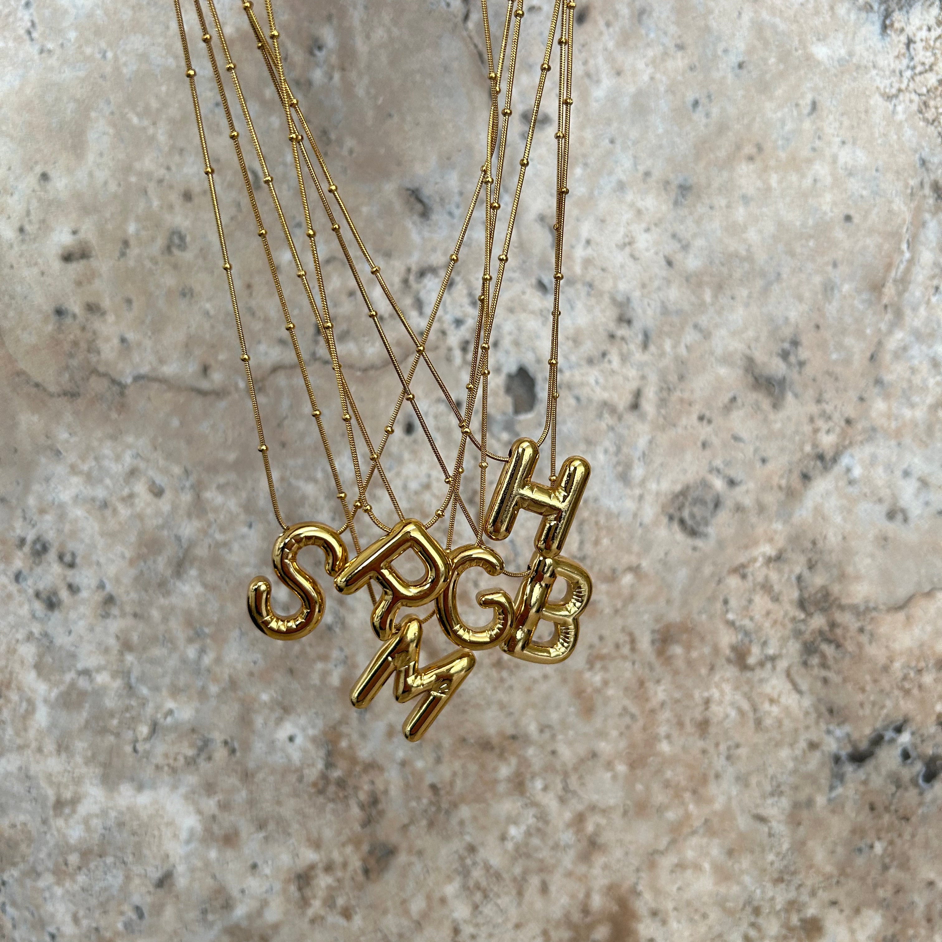 Charlies letter ketting goud