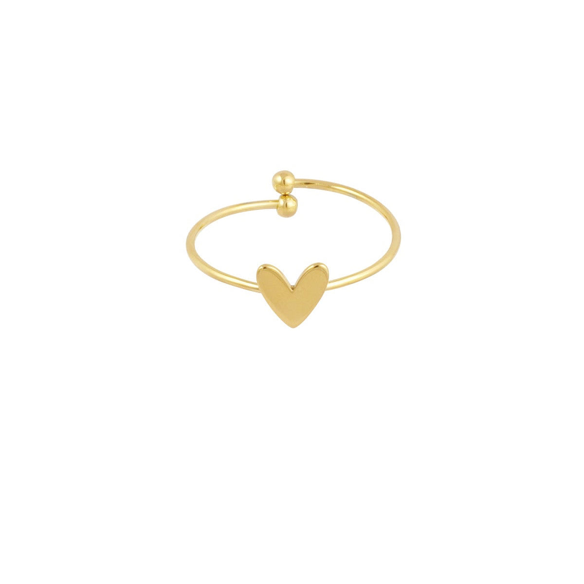 Small hart ring goud