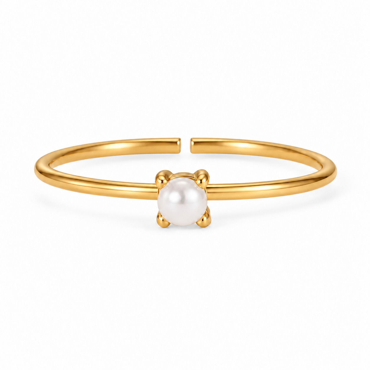 Minimalistische geboortesteen ring Juni