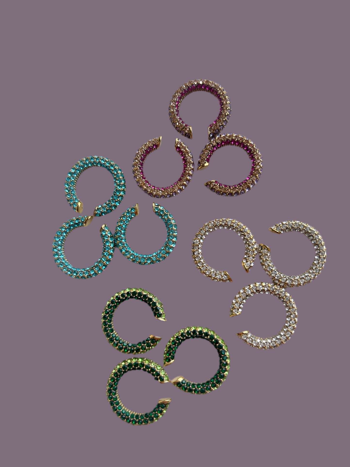 Diamond ear cuff