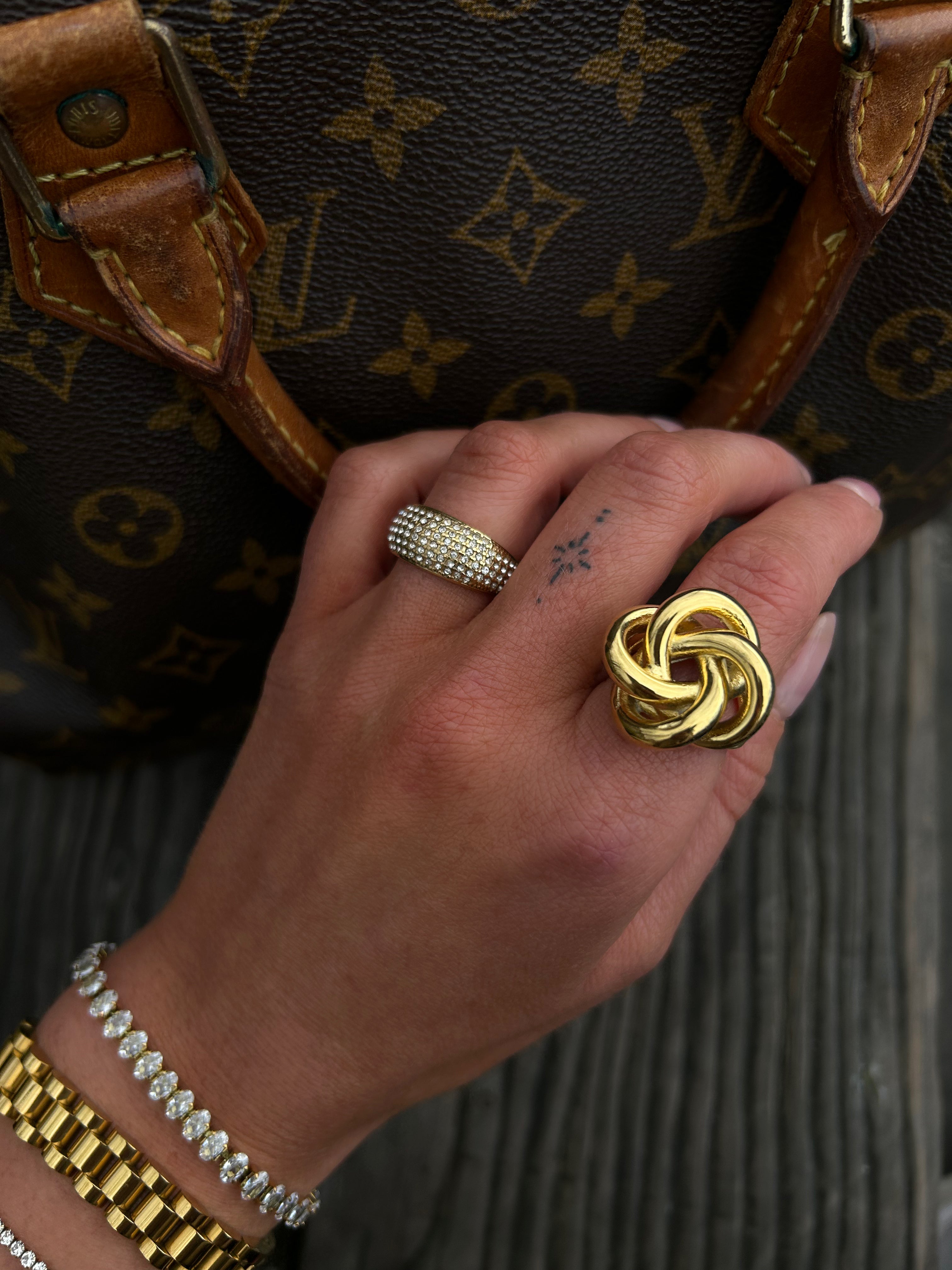 Diamond ring goud