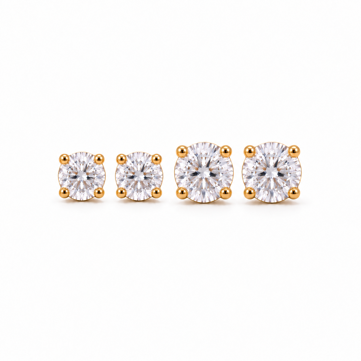 Milly diamond oorbellen set