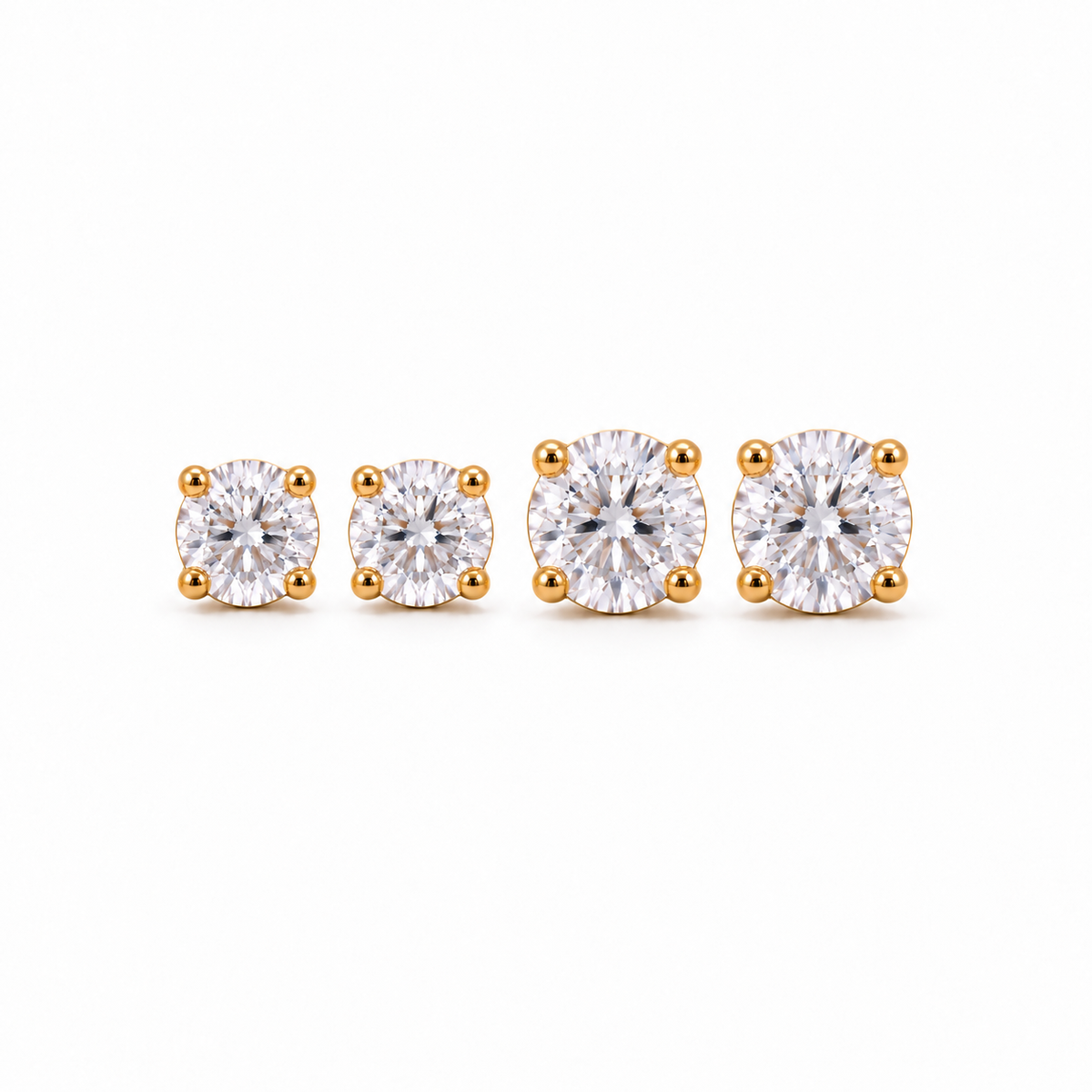 Milly diamond oorbellen set
