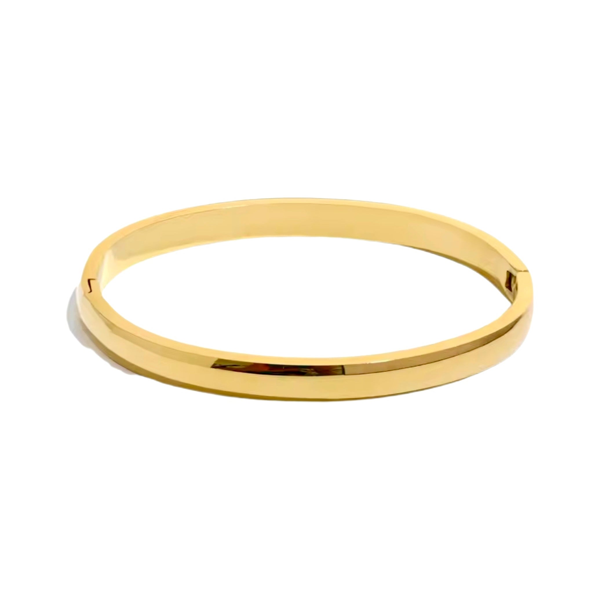 Slavenarmband glans goud
