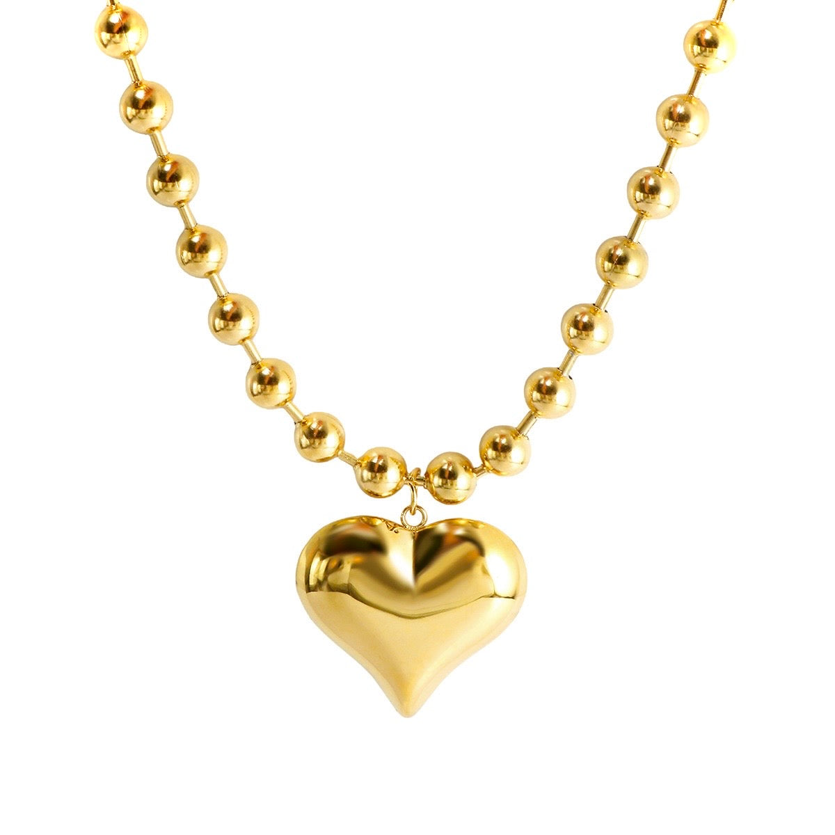 Liva hart ketting goud