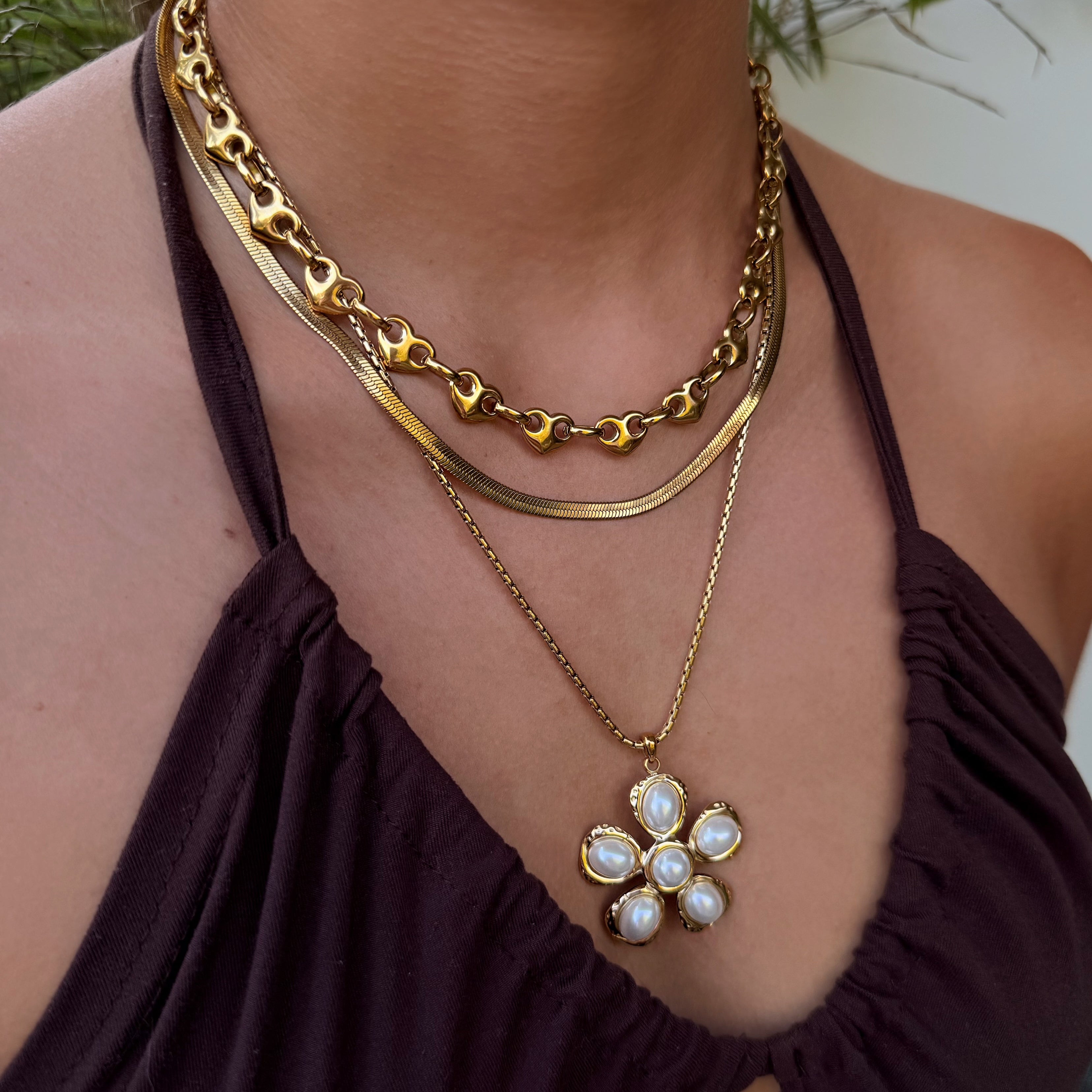 Elia hart ketting goud