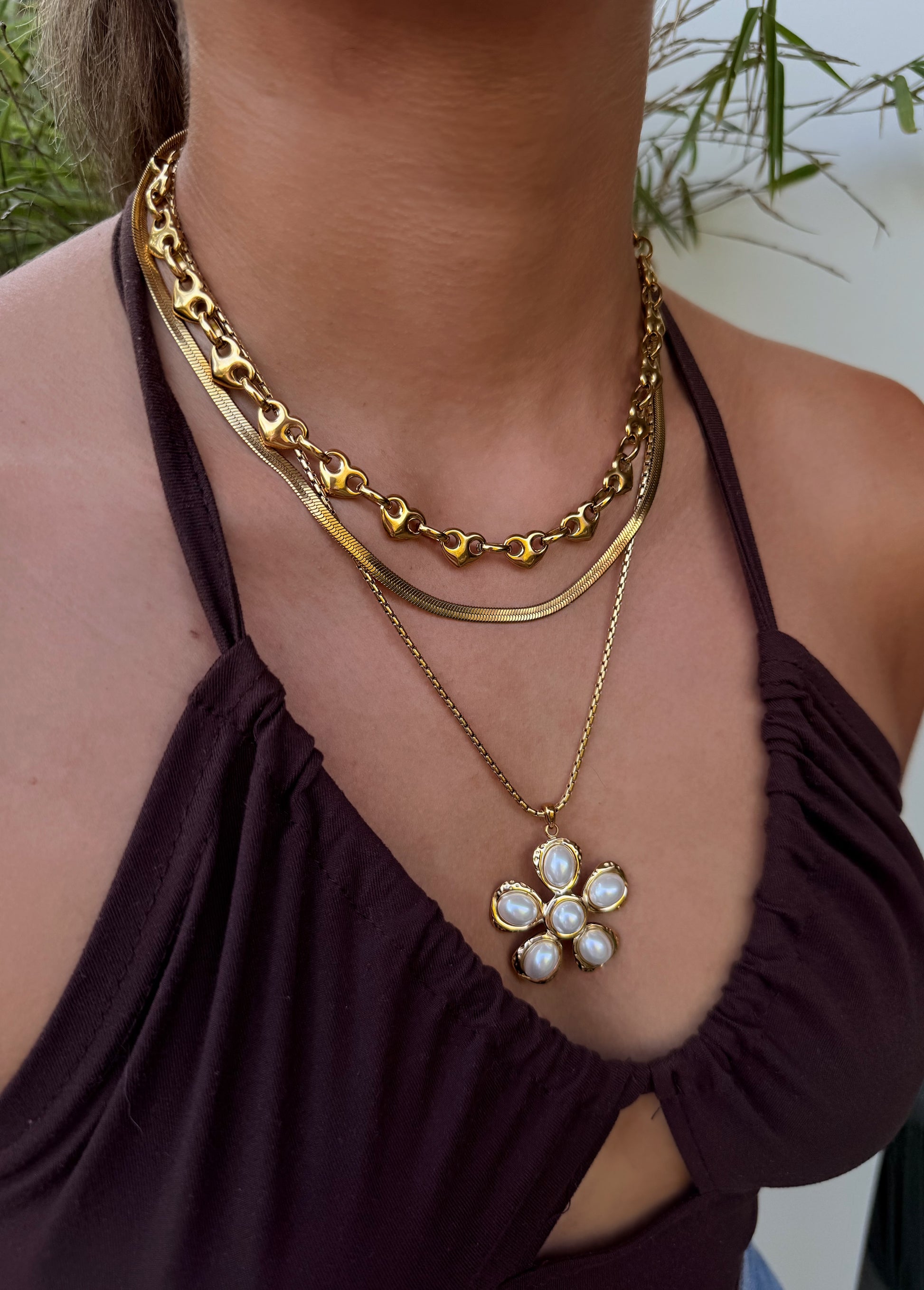 Elia hart ketting goud