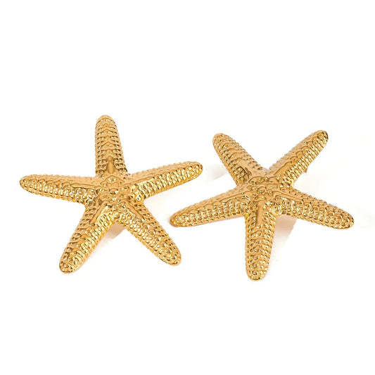 Beach star oorbellen