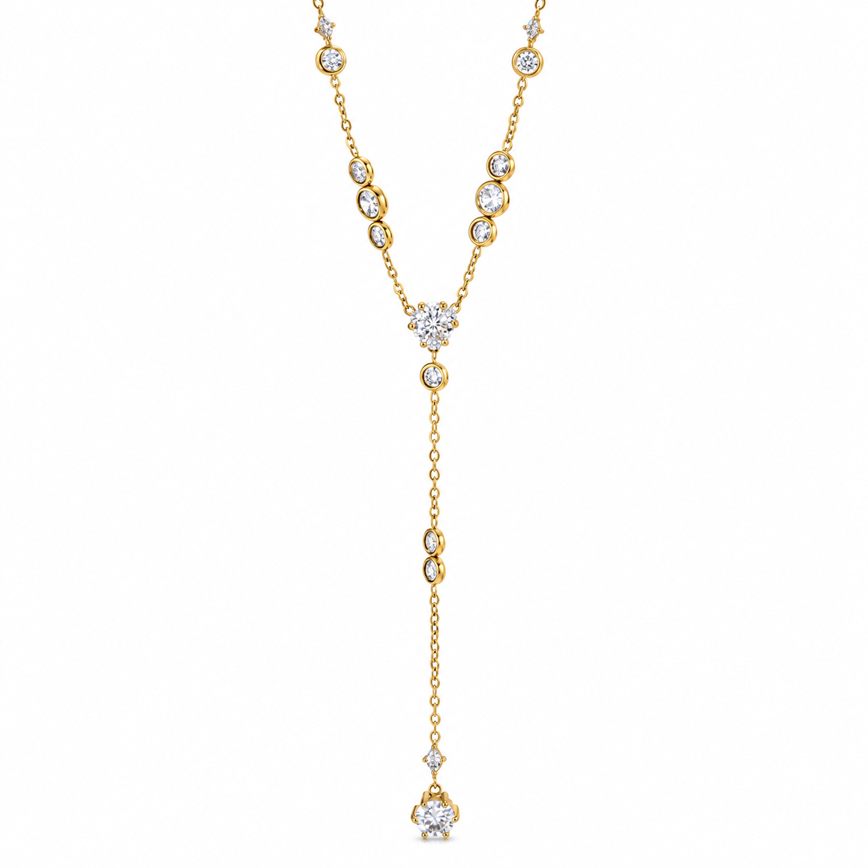 Madelin diamond ketting goud
