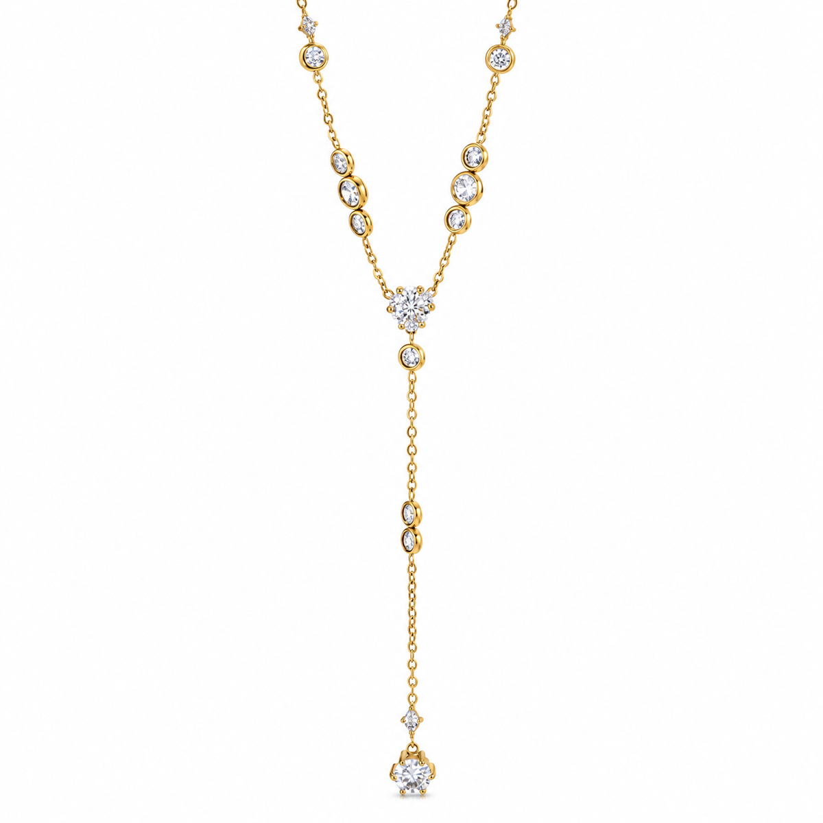 Madelin diamond ketting goud
