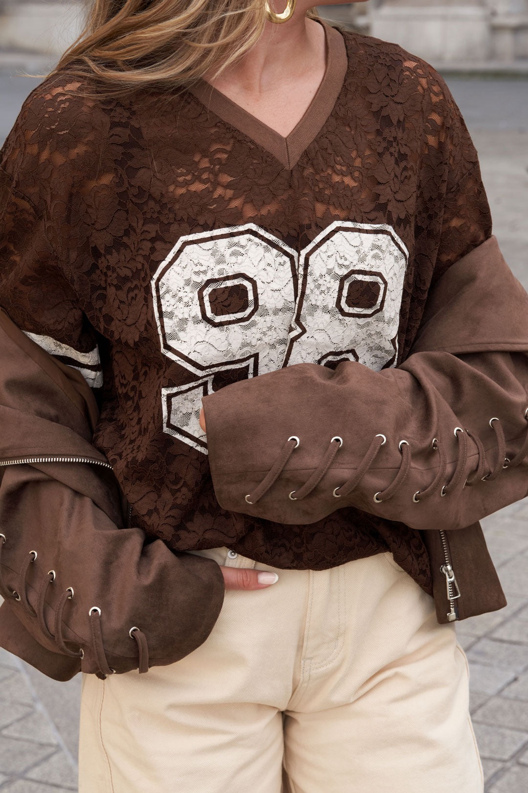 Baseball t-shirt bruin