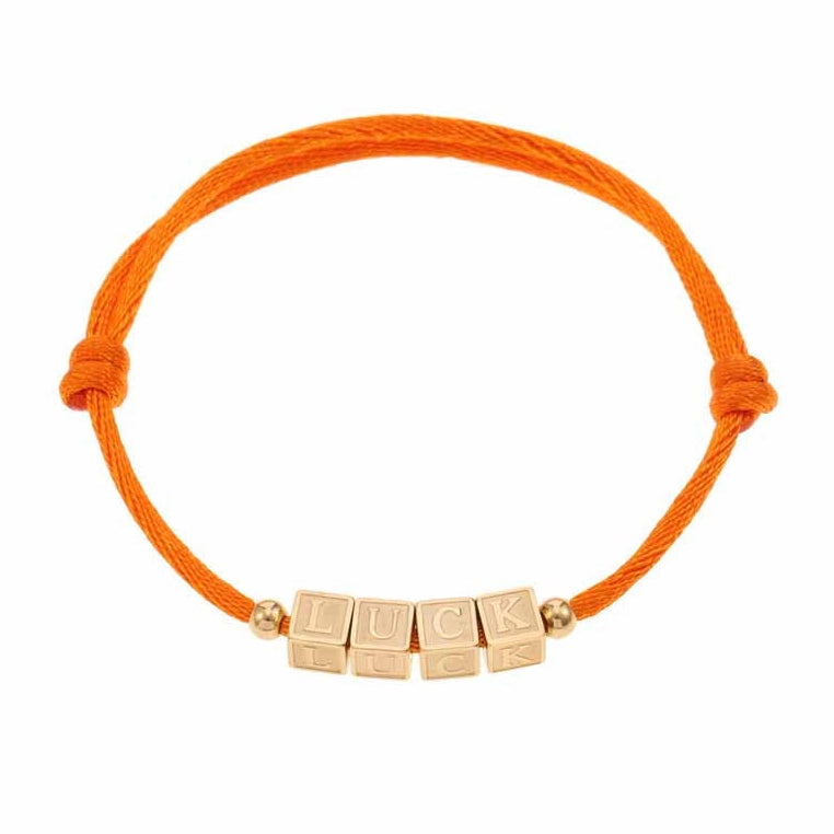 LUCK zomer armband oranje