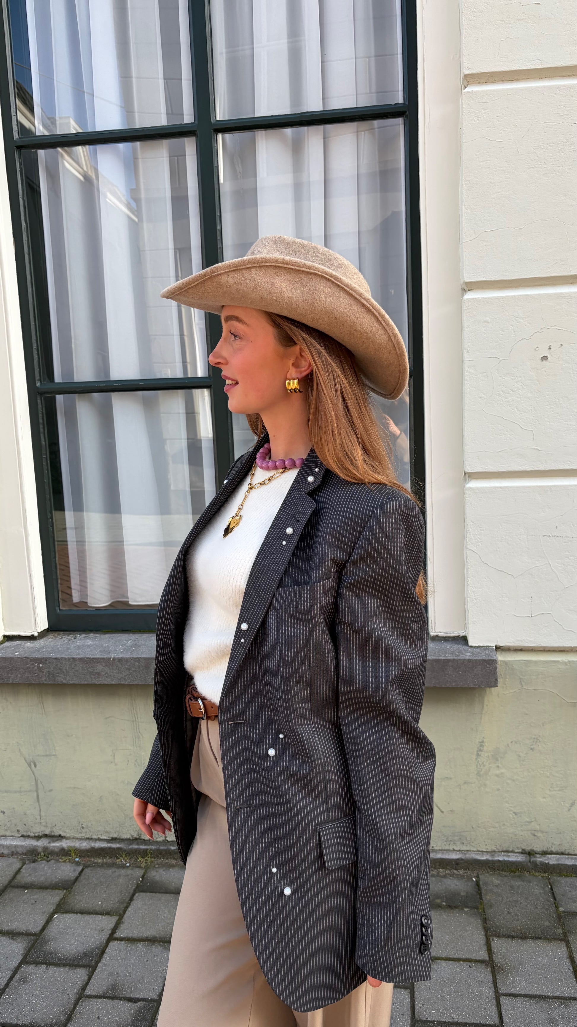 Lilly kralen ketting paars