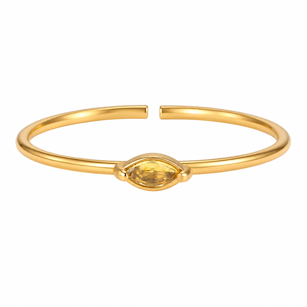 Minimalistische geboortesteen ring Augustus